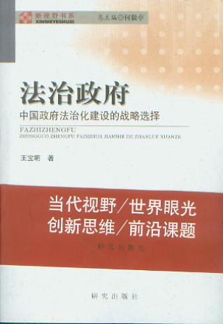 法治政府:中国政府法治化建设的战略选择/新视野书系
