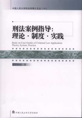 刑法案例指导:理论.制度.实践/中国人民大学刑法学博士文丛