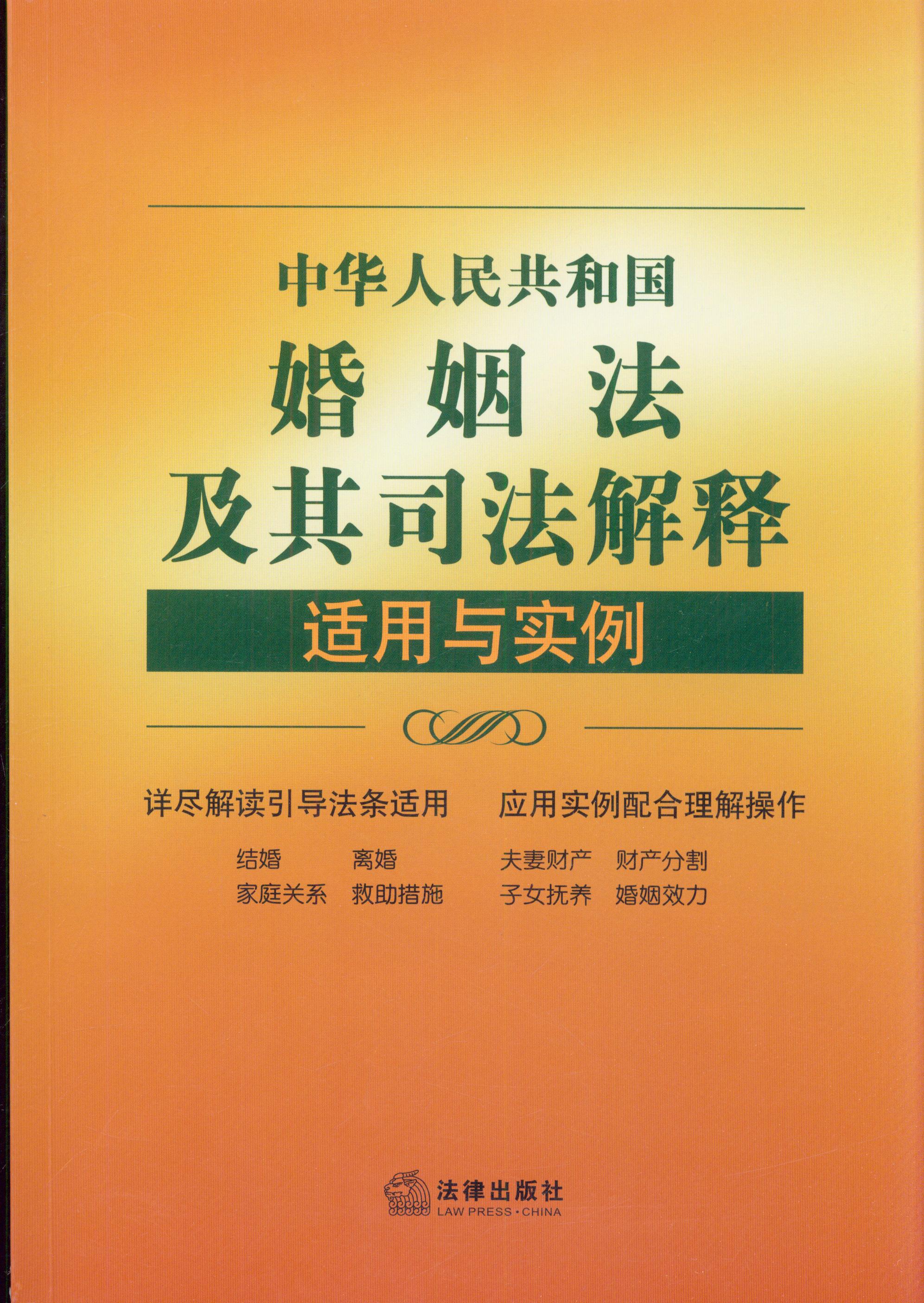 中华人民共和国婚姻法及其司法解释适用与实例（第五版）
